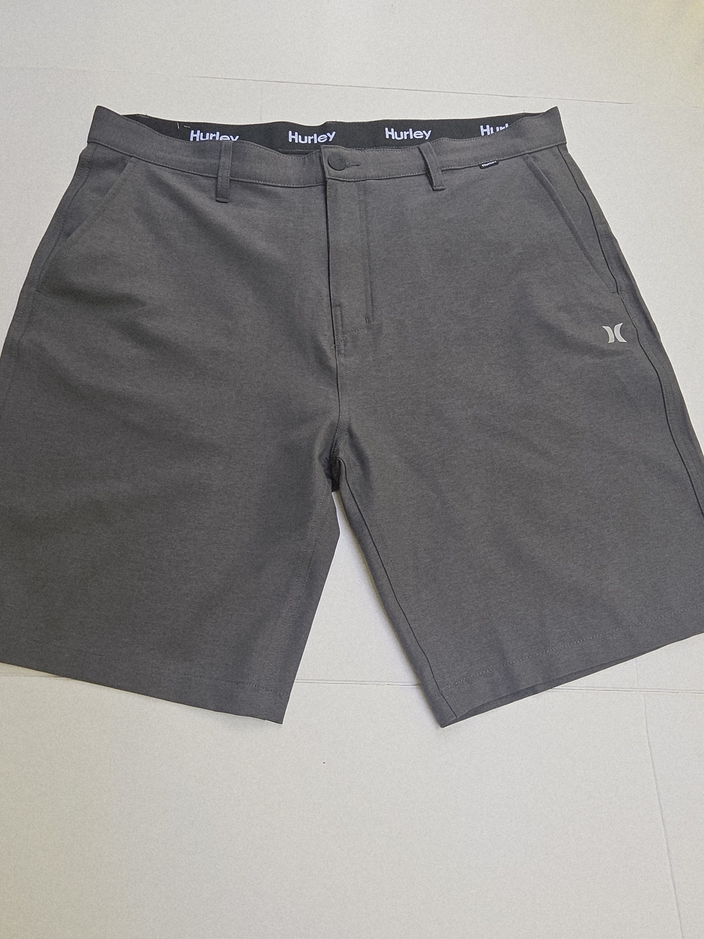 Hurley Mens Phantom Hybrid Shorts Dark Gray Charcoal Size 38 NWOT Stretch
